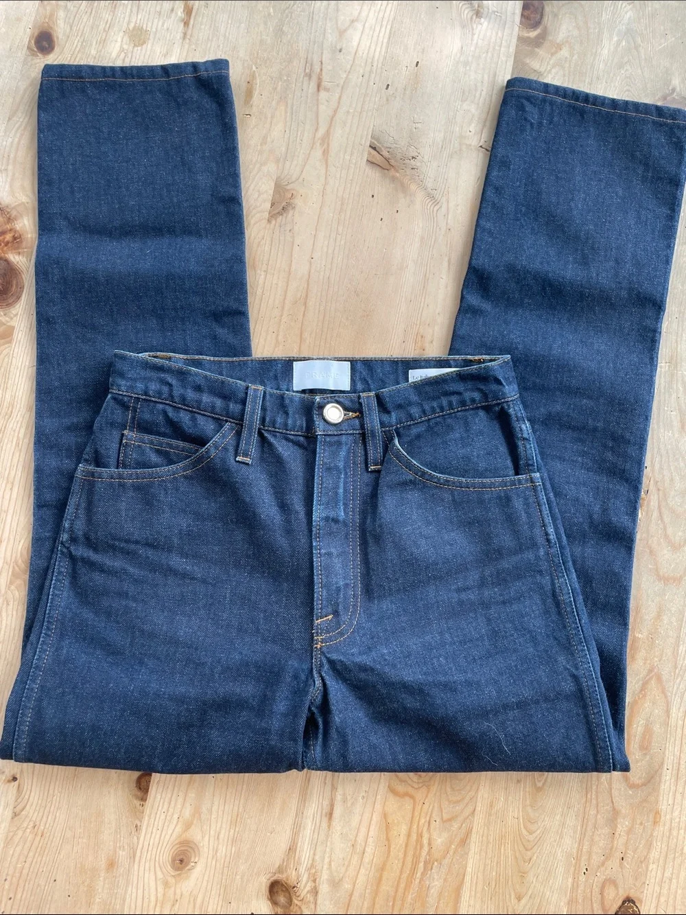 FRAME Le Italien Straight Women’s Jeans Dark Wash Size 25 Luxury Denim